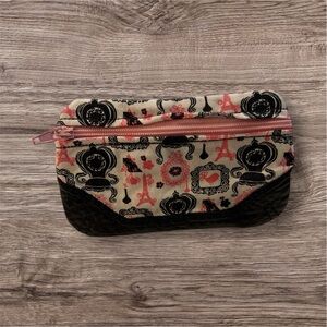 Stylish Black and Pink Patterned Women's Wallet